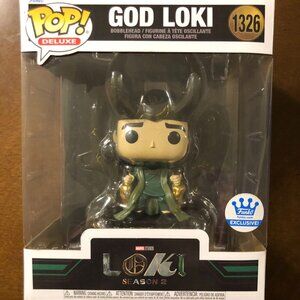 NEW Funko Pop! God Loki Deluxe #1326 Funko Shop exclusive